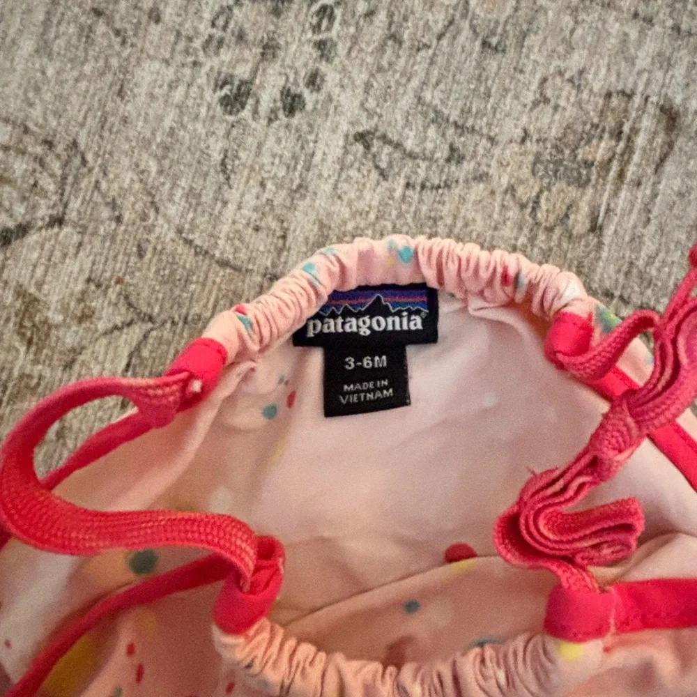 Patagonia Pink Speckled Diaper Cover Set